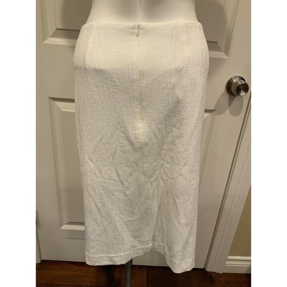 Nanette Lepore White Pleated Pencil Skirt, Size 10 - NWT! $278.00 - Picture 4 of 7